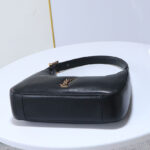 Saint Laurent Calypso Mini Hobo In Plunged Lambskin 791484 Black